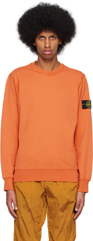 Photo: Stone Island Orange 63051 Sweatshirt