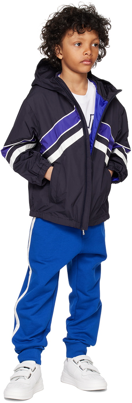 Moncler Enfant Kids Navy Hooded Jacket