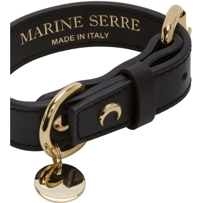 Marine Serre SSENSE Exclusive Black Moon Trim Collar Marine Serre