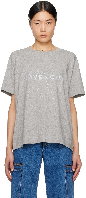 Photo: Givenchy Gray Boxy T-Shirt