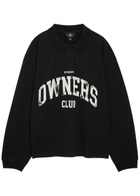 Represent Owners Printed Cotton Rugby top Black Black
