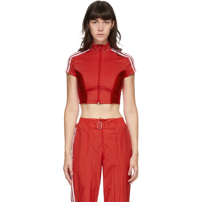 Photo: adidas Originals Red Paolina Russo Edition Crop T-Shirt