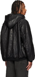 ALEXANDER DIGENOVA Black Zip Leather Jacket