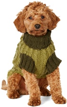 LISH Green Medium Wool Cable Wilmot Sweater