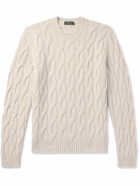 Incotex - Zanone Cable-Knit Wool Sweater - Neutrals