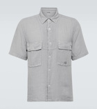 C.P. Company Linen bowling shirt