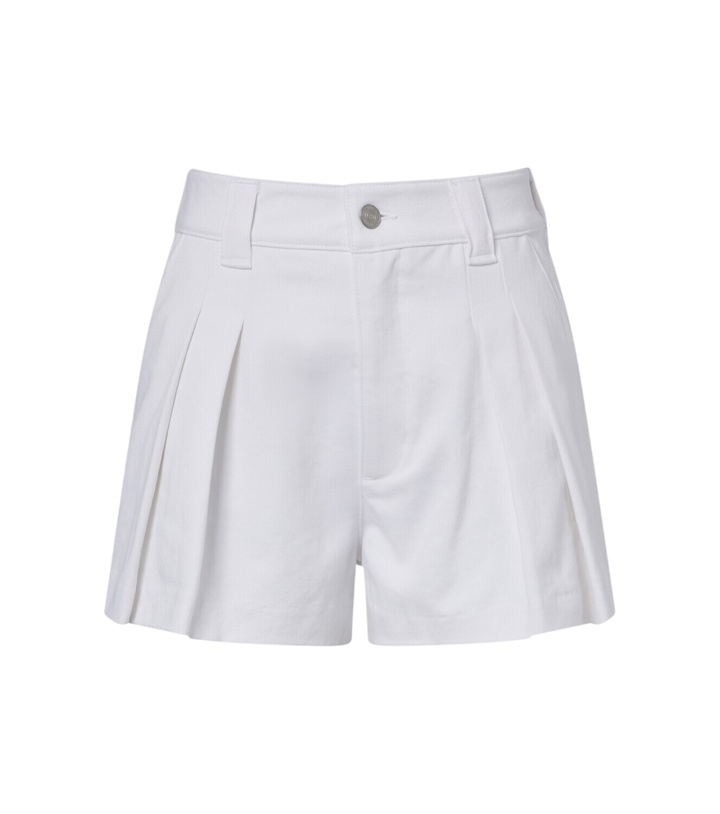 Photo: Frame The Structural pleated denim shorts