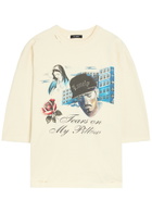 Willy Chavarria Buffalo Printed Cotton T-shirt White
