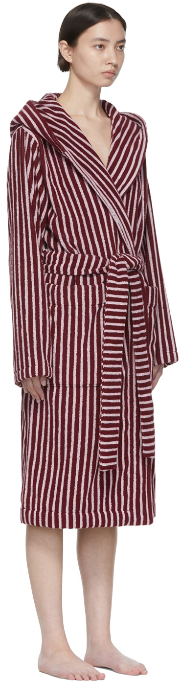 Tekla Red Organic Cotton Robe Tekla Fabrics