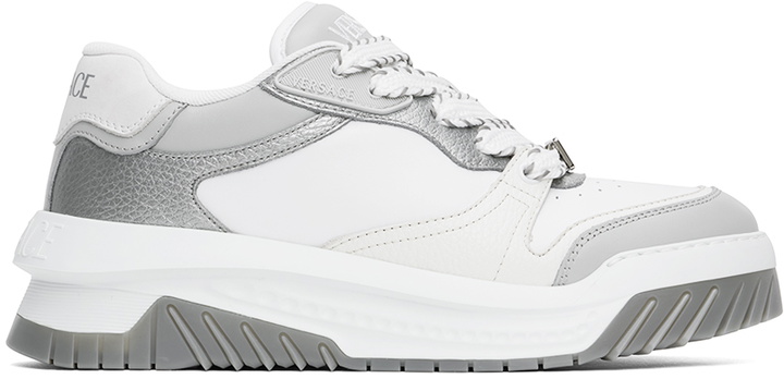 Photo: Versace White & Gray Odissea Sneakers