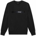 Moncler Men's Logo Crew Sweat in Black