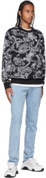 Versace Jeans Couture Black & White Regalia Baroque Sweatshirt