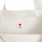 BEAMS JAPAN Tote in White/Red 