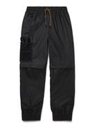 FENDI - Convertible Tapered Cotton-Canvas Drawstring Cargo Trousers - Black