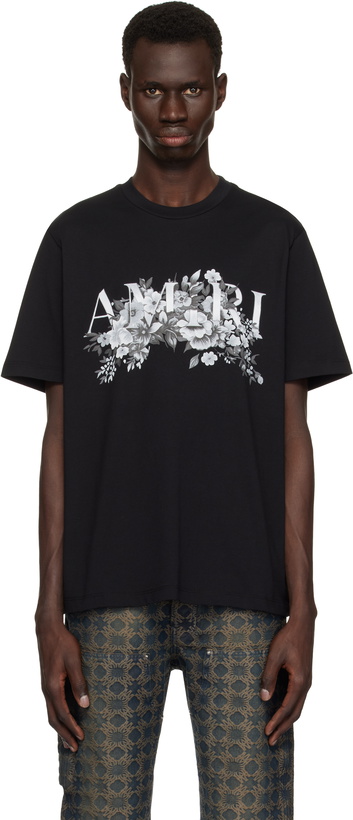 Photo: AMIRI Black 'Amiri' Garden T-shirt