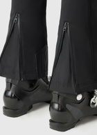 Mackage Gia Bonded Fleece-backed Techno Jersey Salopettes Black