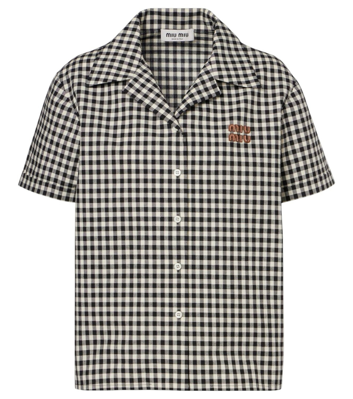 トップス 90s MIU MIU gingham check shirt Miu Miu Gingham Check Shirt Miu Miu