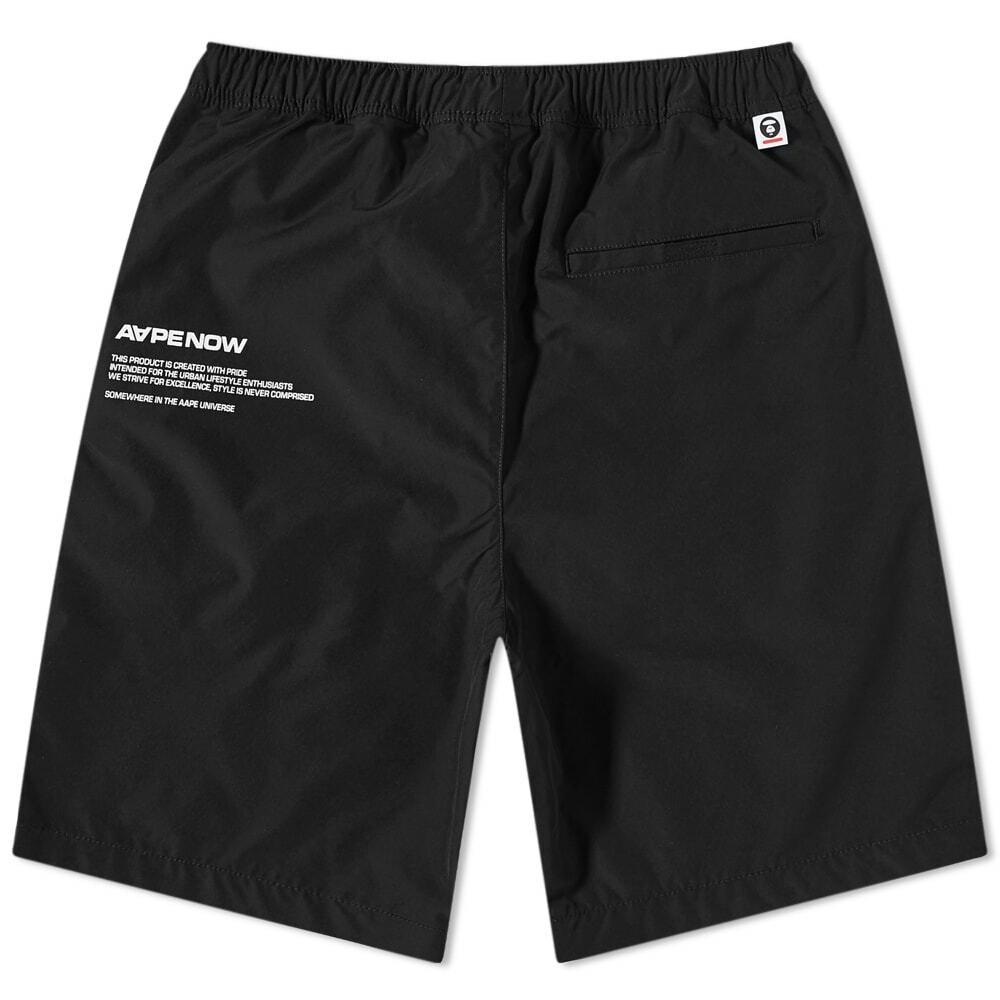 Men's AAPE Nylon Short in Black AAPE by A Bathing Ape