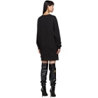 Versace Jeans Couture Black Logo Sweatshirt Dress
