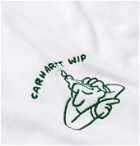 Carhartt WIP - Embroidered Cotton-Jersey T-Shirt - White