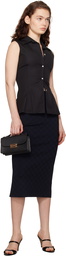 High Sport Navy NSFW Petra Midi Skirt