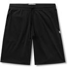 Reigning Champ - Mélange Loopback Pima Cotton-Jersey Drawstring Shorts - Black