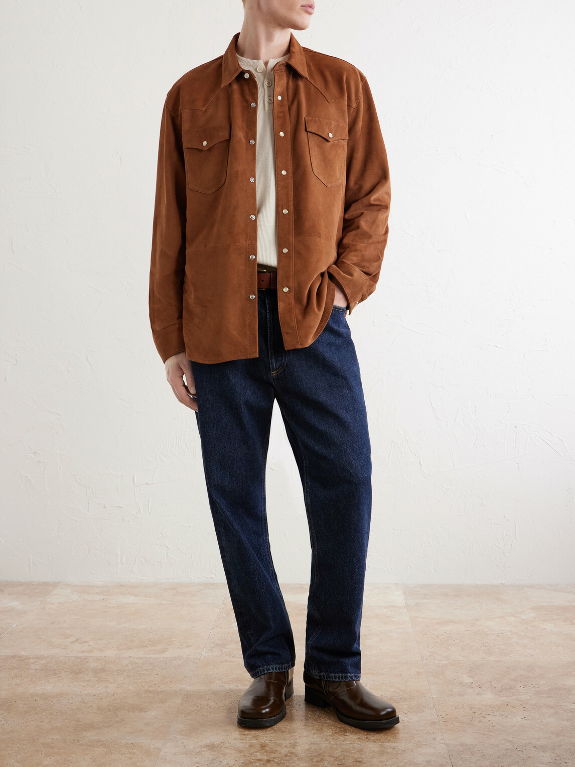 Officine Générale - Mashall Suede Jacket - Brown