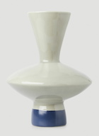 Stevie Stoneware Vase in Grey