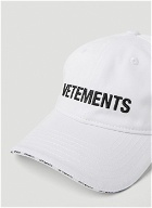 VETEMENTS - Iconic Logo Baseball Cap in White