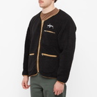Piilgrim Men's Temple Fleece Layer Cardigan in Black