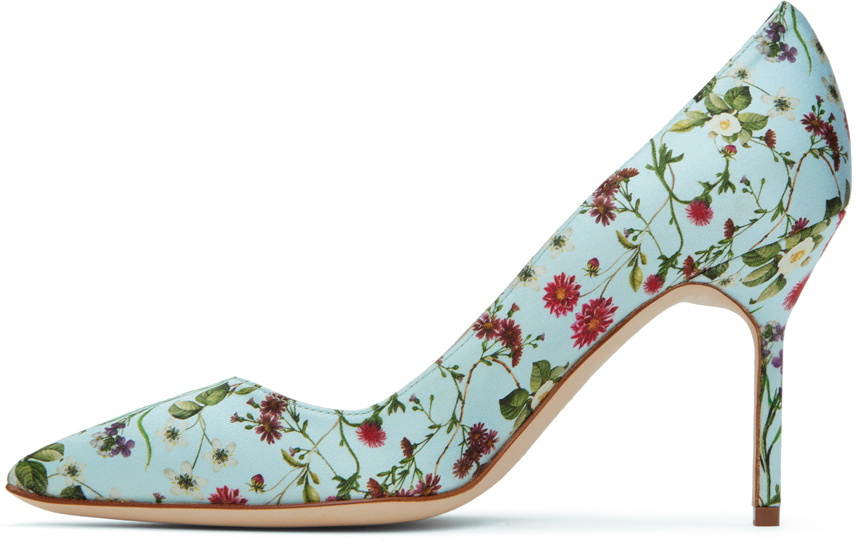 【MANOLO BLAHNIK】bb 105 floral-print cotton パンプス MANOLO BLAHNIK】bb 105 floral-print cotton パンプス (Manolo