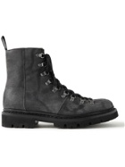 Grenson - Brady Distressed Textured-Leather Boots - Black