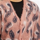 Needles Paisley Mohair Cardigan in Pink