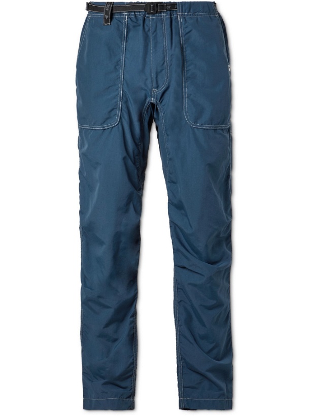 Photo: AND WANDER - Belted Shell Trousers - Blue