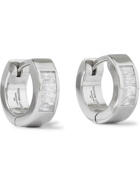 Hatton Labs - Sterling Silver Crystal Hoop Earrings