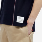 Thom Browne Men's Engineered RWB Stripe T-Shirt in Navy