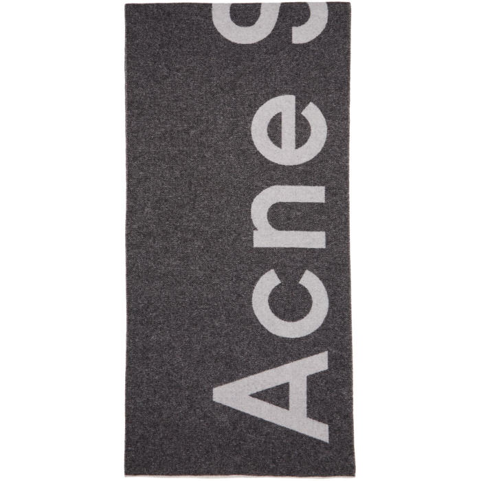 Photo: Acne Studios Black Toronty Logo Scarf