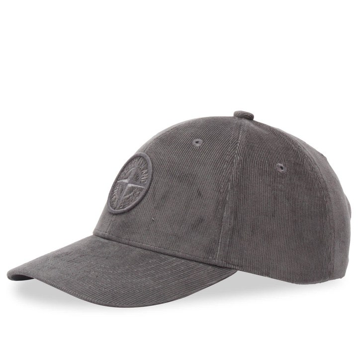 Photo: Stone Island Men's Micro Corduroy Cap in Charcoal 