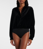Max Mara Cotton velvet bodysuit