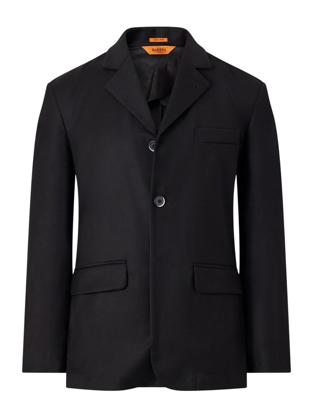 Photo: Barena - Twill Wool-Blend Blazer - Black
