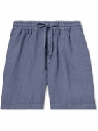 Altea - Samuel Linen Drawstring Shorts - Blue