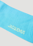 Les Chaussettes Aqua Floral Socks in Blue