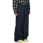 Balenciaga Navy Baggy Trousers