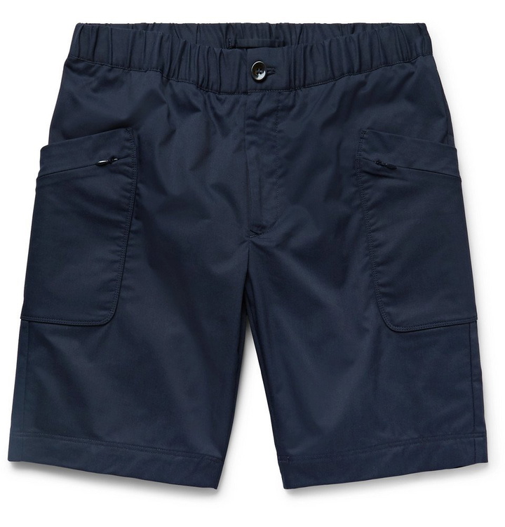 Photo: Incotex - nanamica Twill Drawstring Shorts - Midnight blue