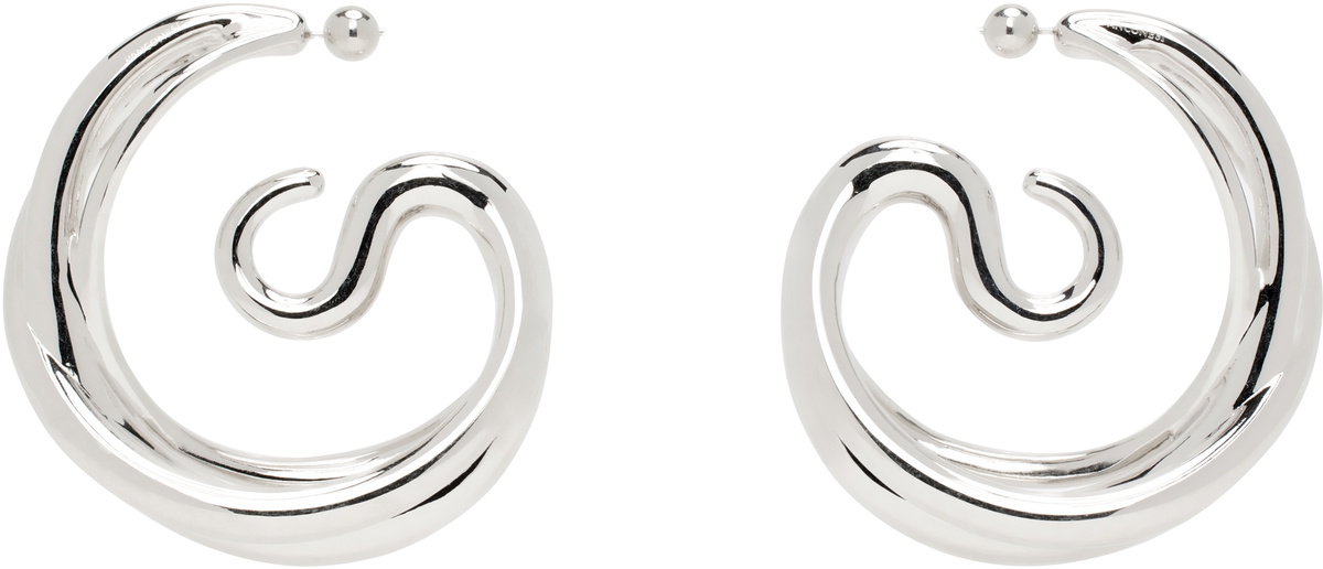 Panconesi Silver Triptych Large Earrings