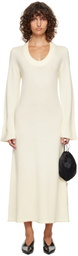 Loulou de Saison Off-White Ari Knit Maxi Dress