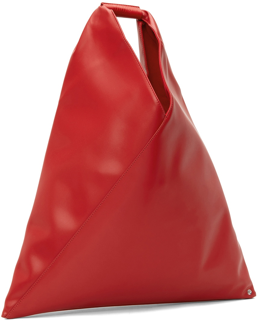 MM6 Maison Margiela SSENSE Exclusive Red Medium Faux-Leather MM6 Maison Margiela SSENSE Exclusive Red Medium Faux-Leather