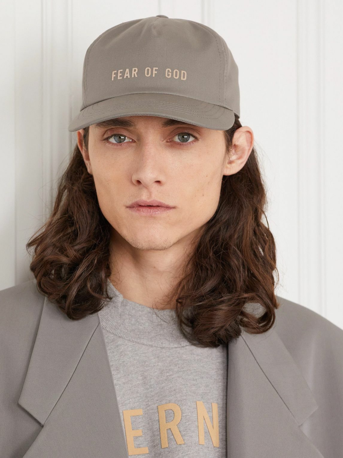 Fear of God - Eternal Logo-Flocked Cotton Baseball Cap Fear Of God