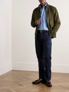 Sid Mashburn - Suede Bomber Jacket - Green