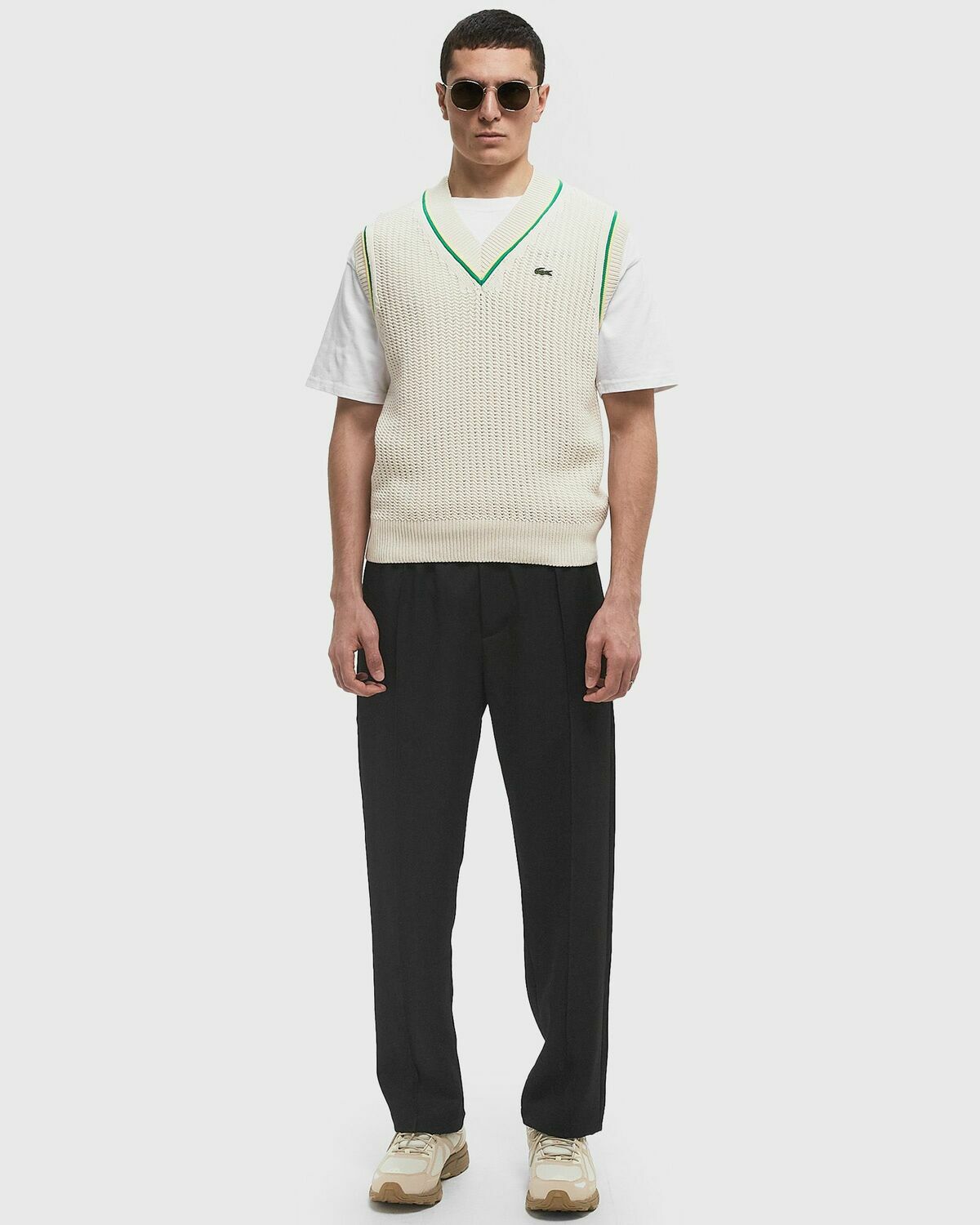 Lacoste SWEATER Beige Mens Pullovers/Vest